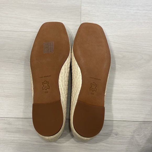 NWOT Tory Burch Georgia Ballet Flats in New Cream - Picture 11 of 15